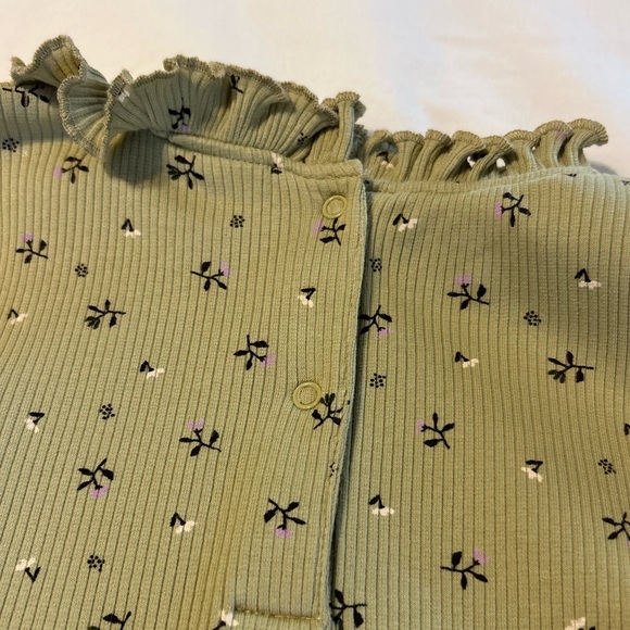 Minymo NWOT Floral Ribbed Dress Ribbed Twirl Skirt - Picture 6 of 6